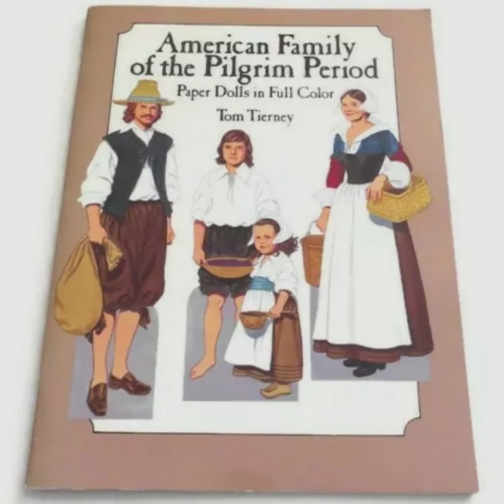 Vintage 1987 Paper Dolls Traditional Colonial